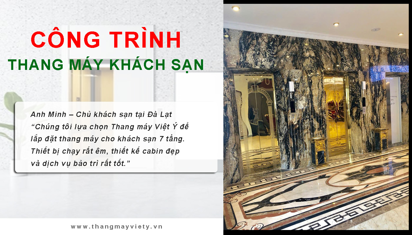 Thang máy Việt Ý - Công trình khách sạn