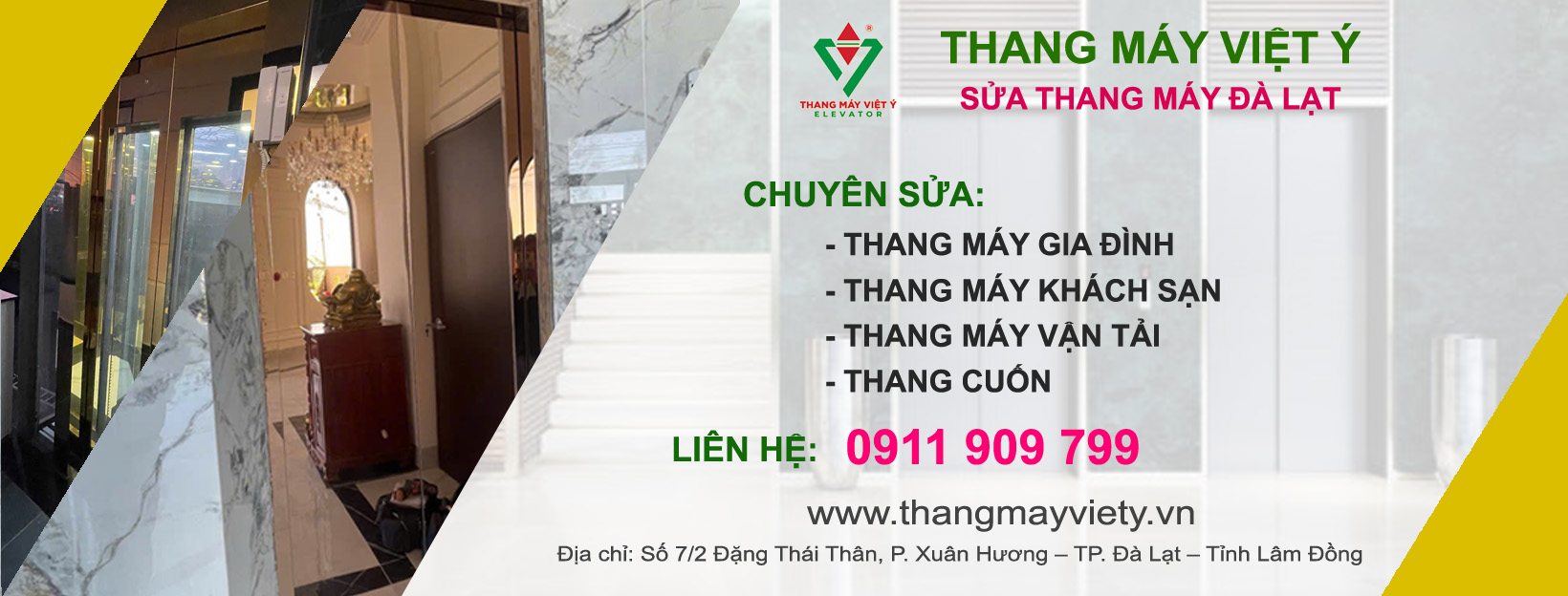 Thang máy Việt Ý - Sửa thang máy Đà Lạt