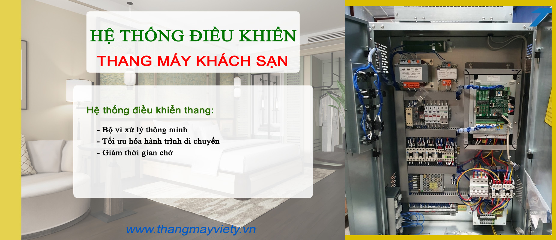 Thang máy Việt Ý- Hệ thống điều khiển - Thang máy khách sạn Đà Lạt