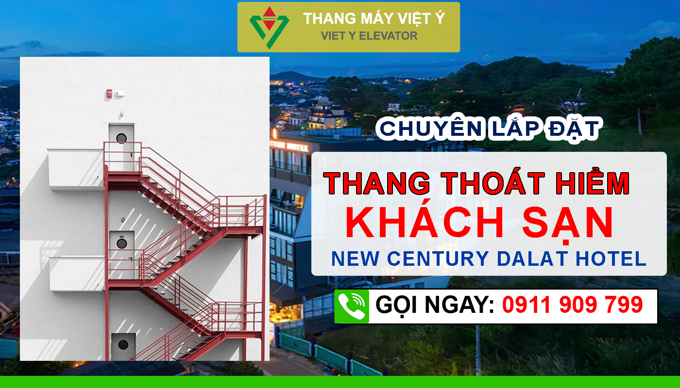 Thang máy Việt Ý - Thang thoát hiểm khách sạn - Thang máy Đà Lạt