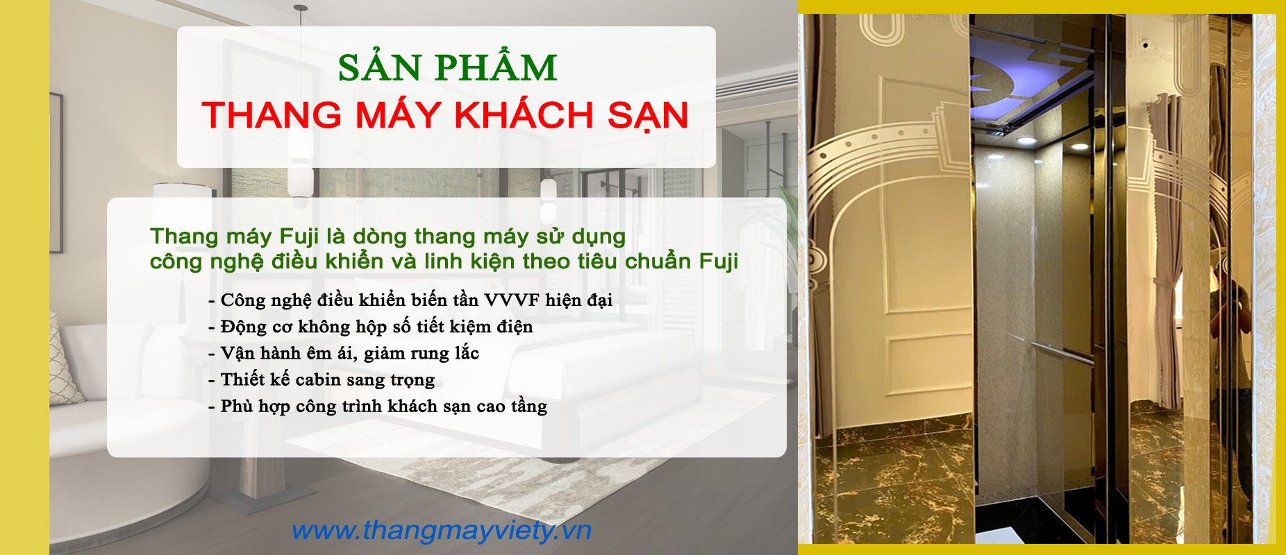 Thang máy Việt Ý - Sửa thang máy khách sạn Đà Lạt Hoàng Hiệp Hotel