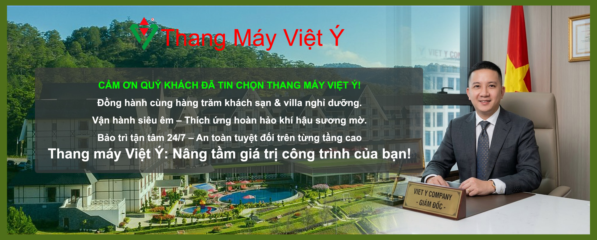 Thang máy Việt Ý - Cảm ơn khách hàng Đà Lạt Lâm Đồng đã tin tưởng