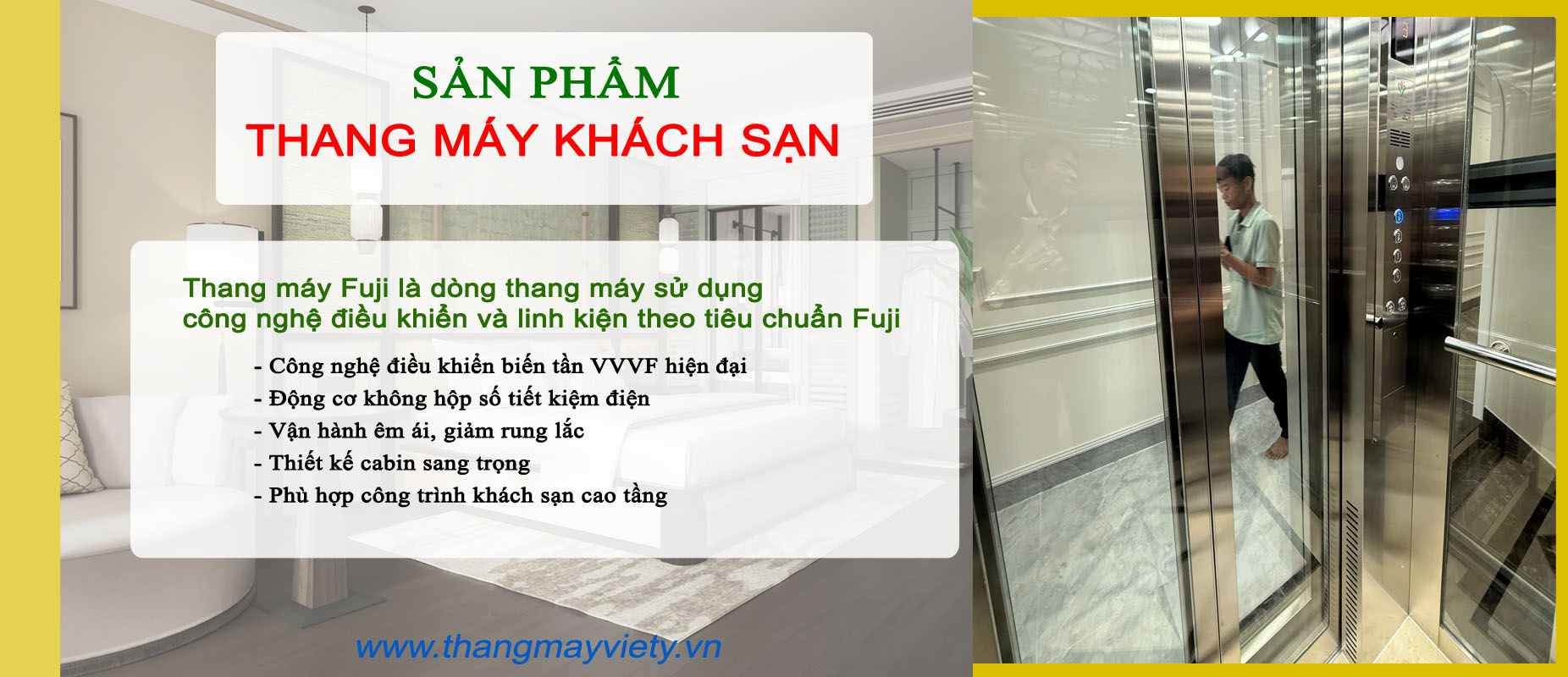 Thang máy Việt Ý - Chuyên lắp đặt thang máy Đà Lạt Mimosa Forest Villa